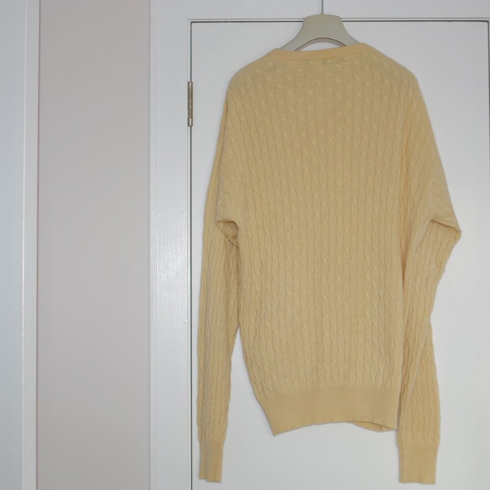 Barney’s New York Made in Italy 100% Cashmere Sweater Cable Pullover Size:XL - Picture 4 of 4